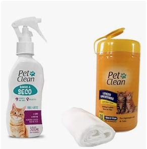 Kit Banho a Seco Pet Clean