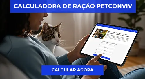 Banner calculadora de ração Grátis - Petconviv