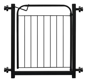 Açomix Aramado 69 Cm Grade Portão Proteção Pets 68 A 73 : 78 A 83 Cm Cachorro Cor Preto