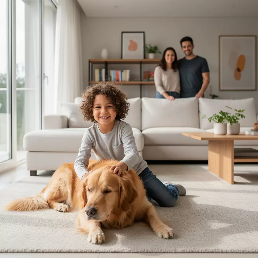 Criança e pet convivência saudável